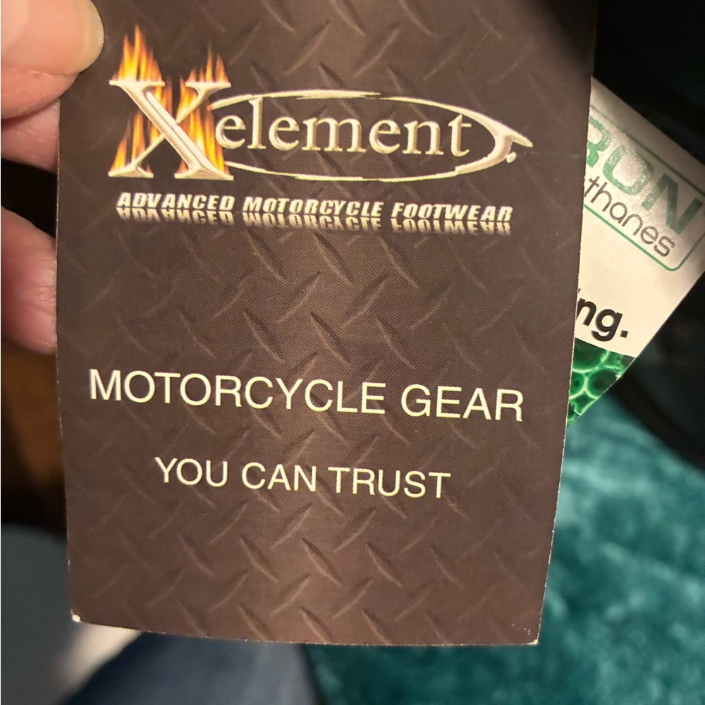 Xelement Black Combat & Moto Boots - Picture 3 of 4